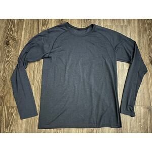 Lululemon Metal Vent Tech Long Sleeve Dark Blue Shirt Top Men's Medium XL